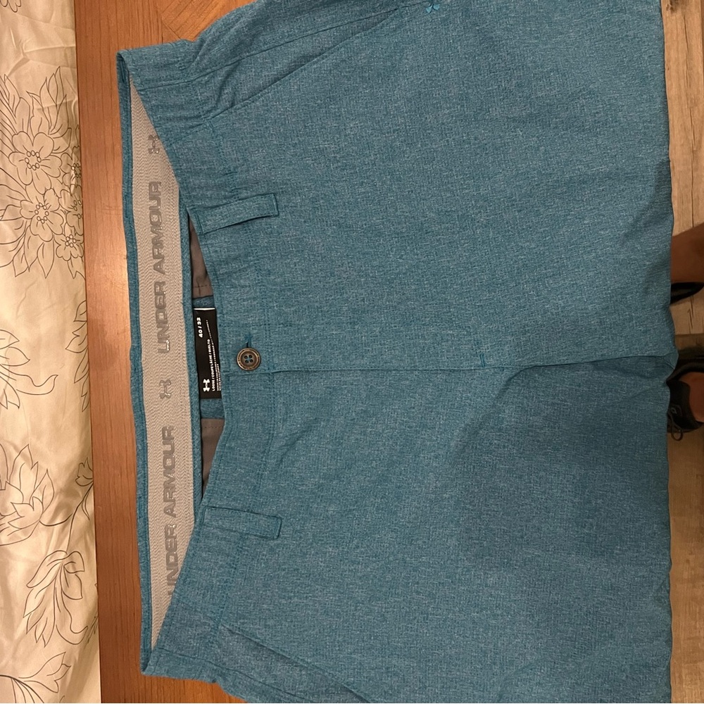 Under Armour Men's Teal Flat Front Pants